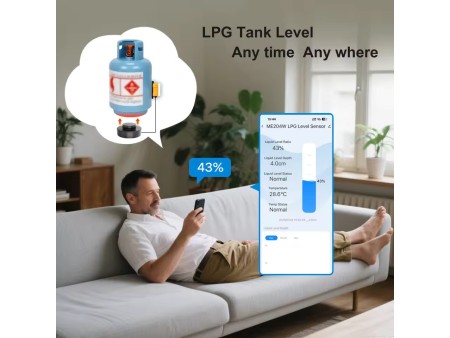 Moray ME204W Tuya Smartlife APP WiFi Mobile APP Wifi Gas Level Sensor for LPG Tank Gas Level Indicator
