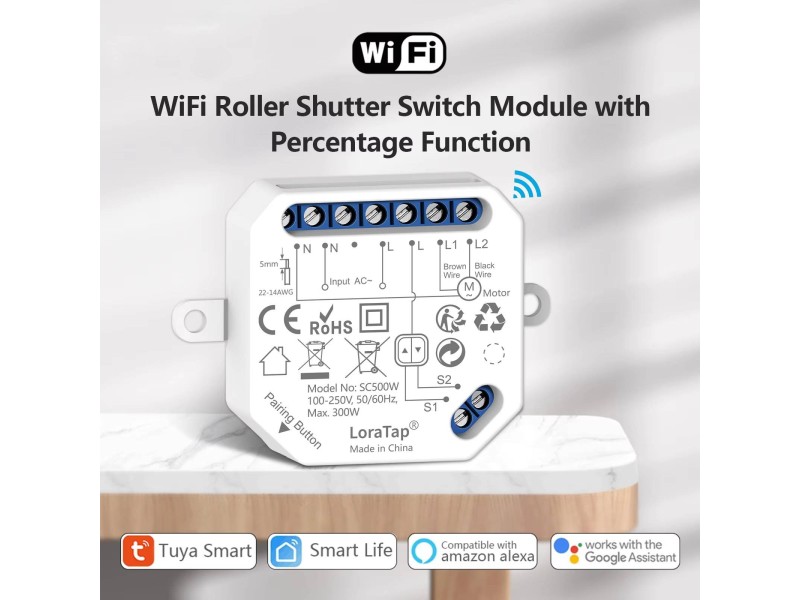 Tuya Zigbee 3.0 Smart Switch 16A Mini Module DIY 2 Way Control Smart Home Relay Automation Breaker works with Alexa Google Home